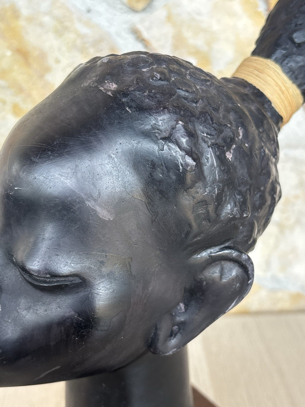 Scultura Vintage -Africa- In Ceramica