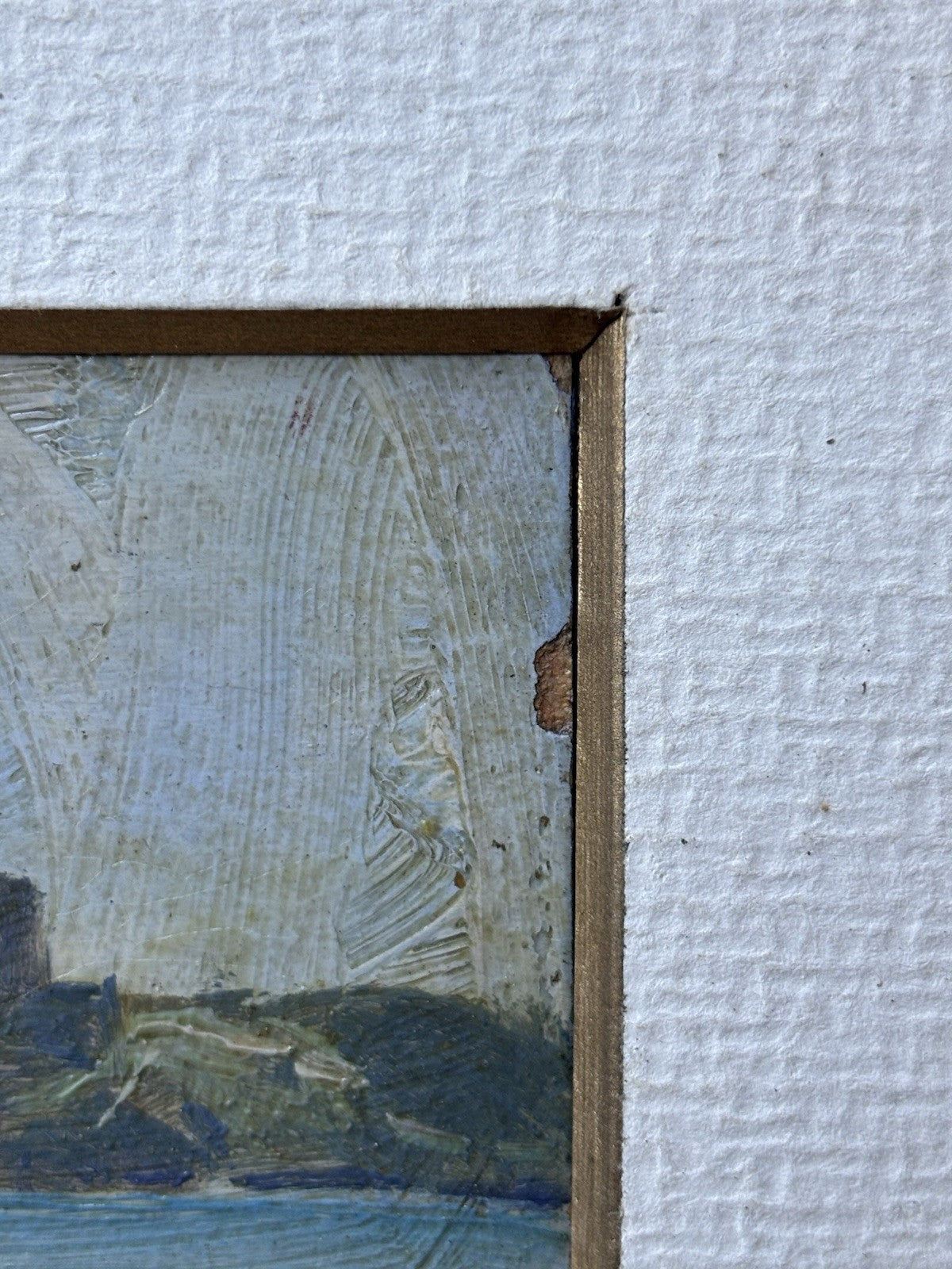 Quadro miniatura -Marina- Giovanni Brancaccio dipinto a olio