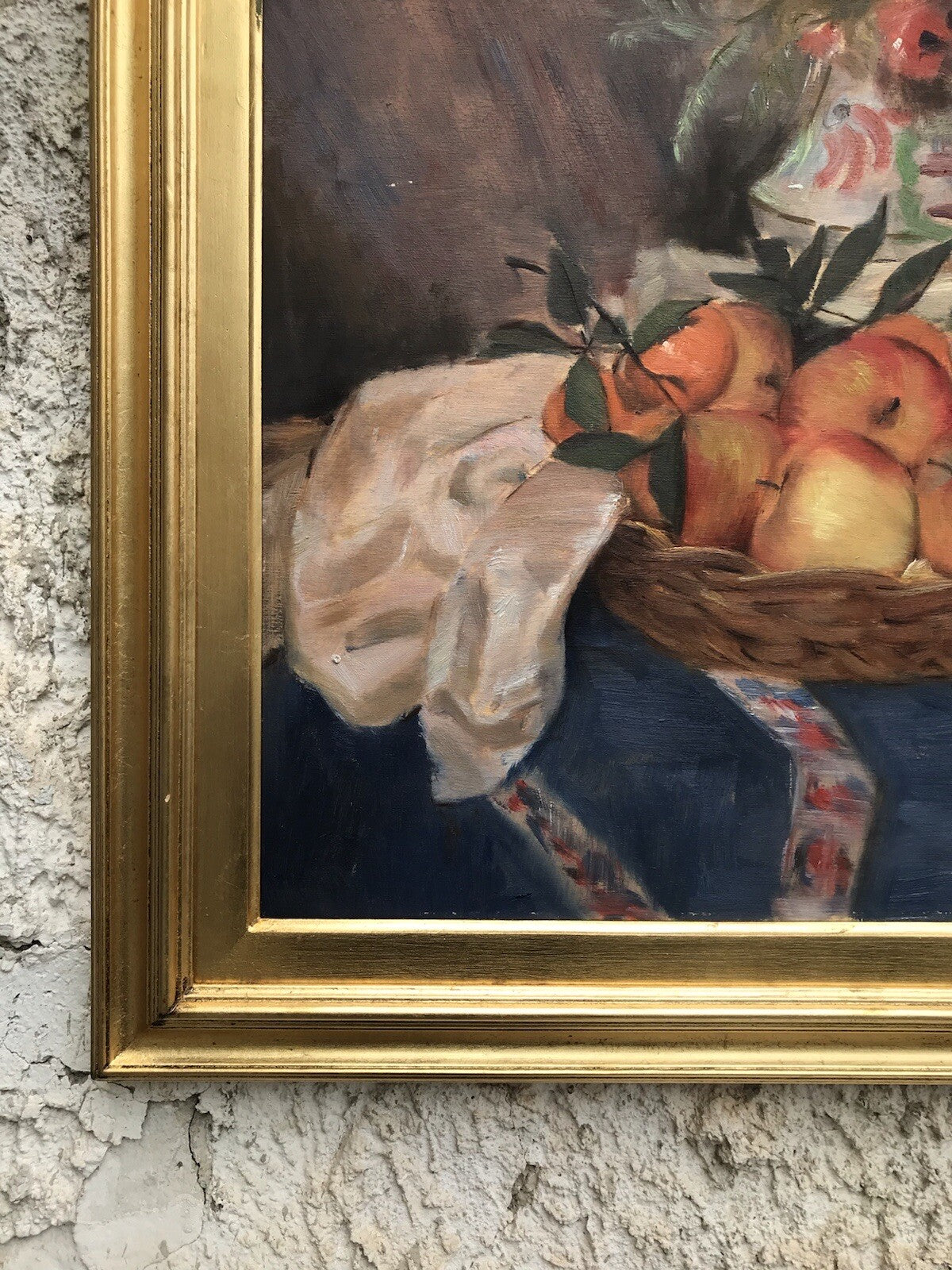 Quadro vintage -Natura Morta-dipinto a olio su tavoletta