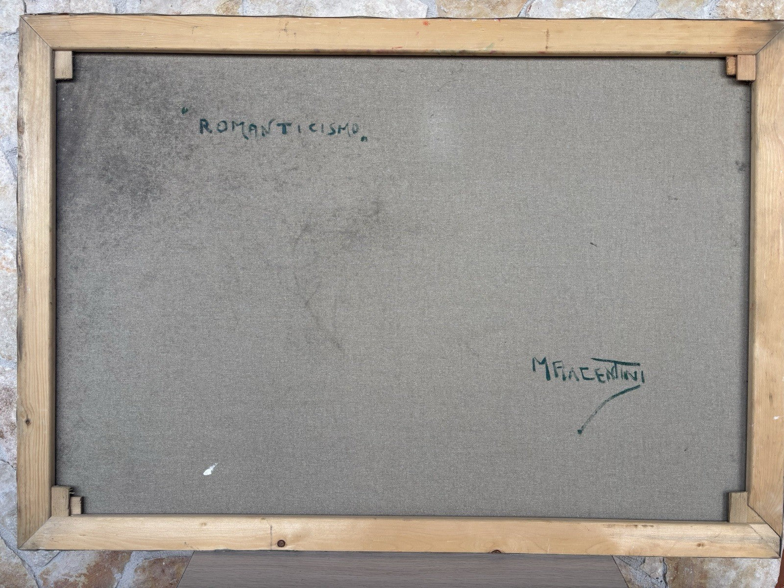 Quadro -Romanticismo- Marcello Piacentini dipinto a olio su tela