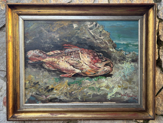 Quadro -Scorfano Rosso- Guido Casciaro dipinto a olio