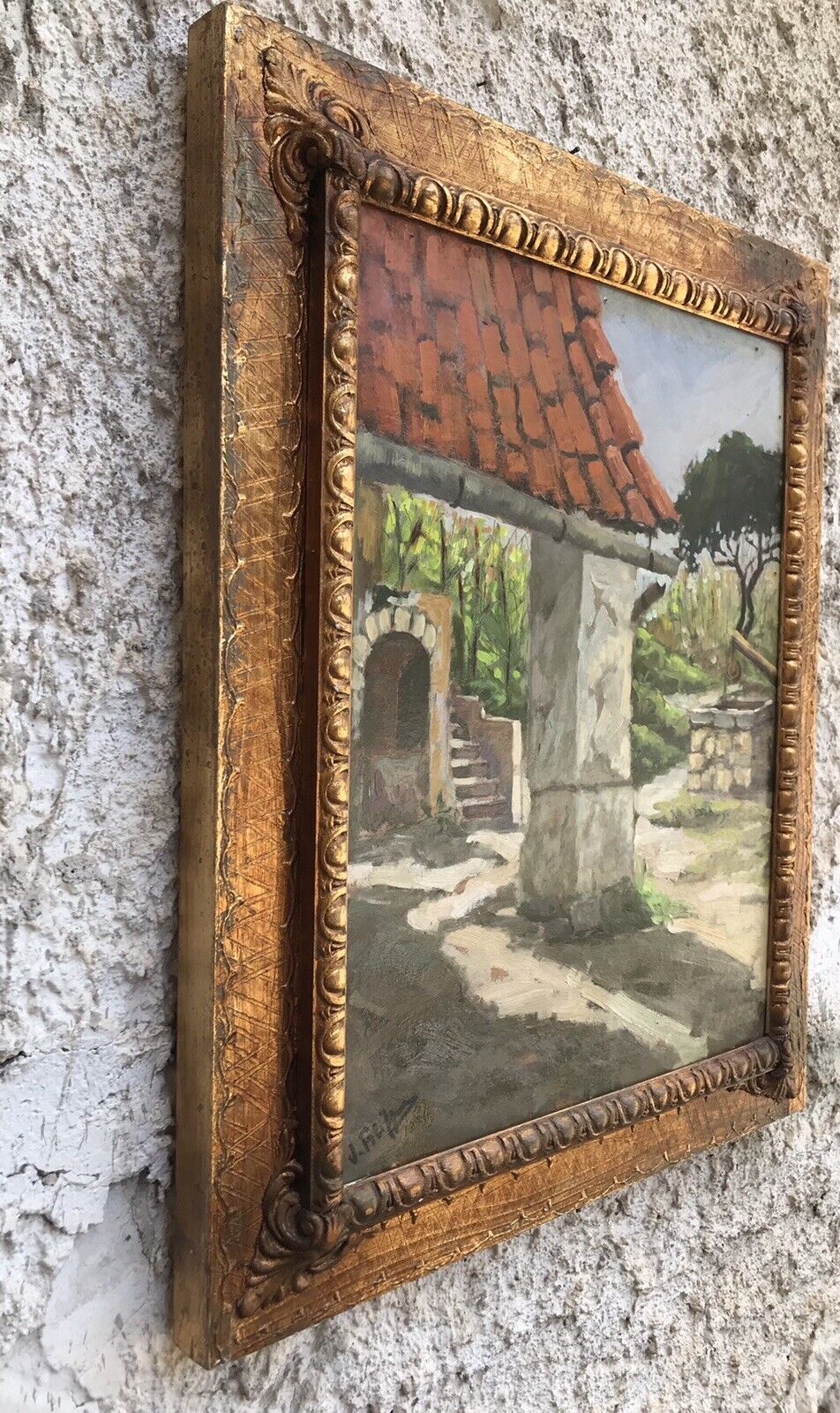 Quadro Vintage - Paesaggio- dipinto a olio