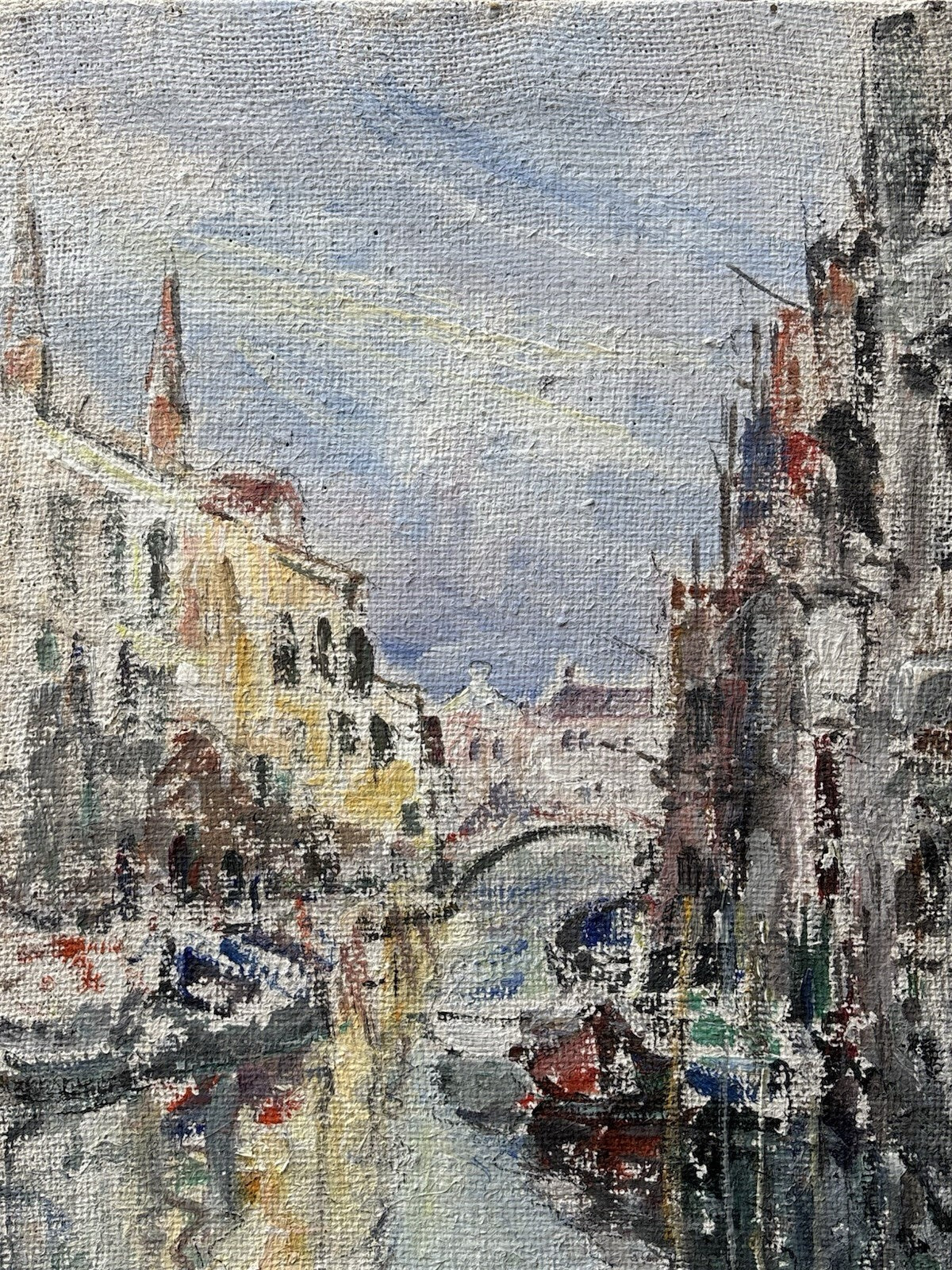Quadro -Venezia- Edmondo Di Napoli dipinto a olio su tela