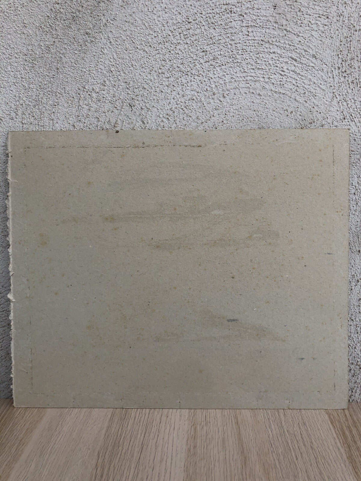Quadro vintage -Carrozza Con Cavallo- dipinto a tecnica mista su cartoncino