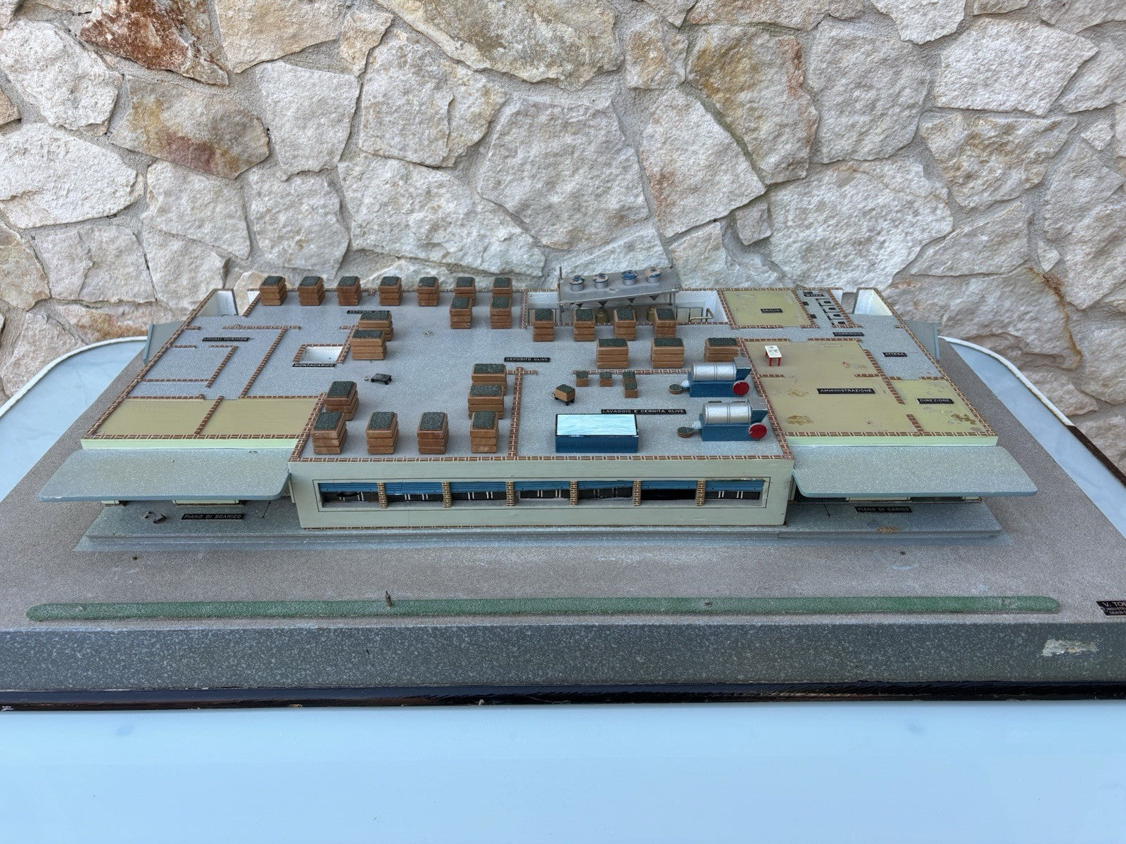 Modello Architettonico vintage, Olificio, Toffoli E Figli, Modello Scientifico