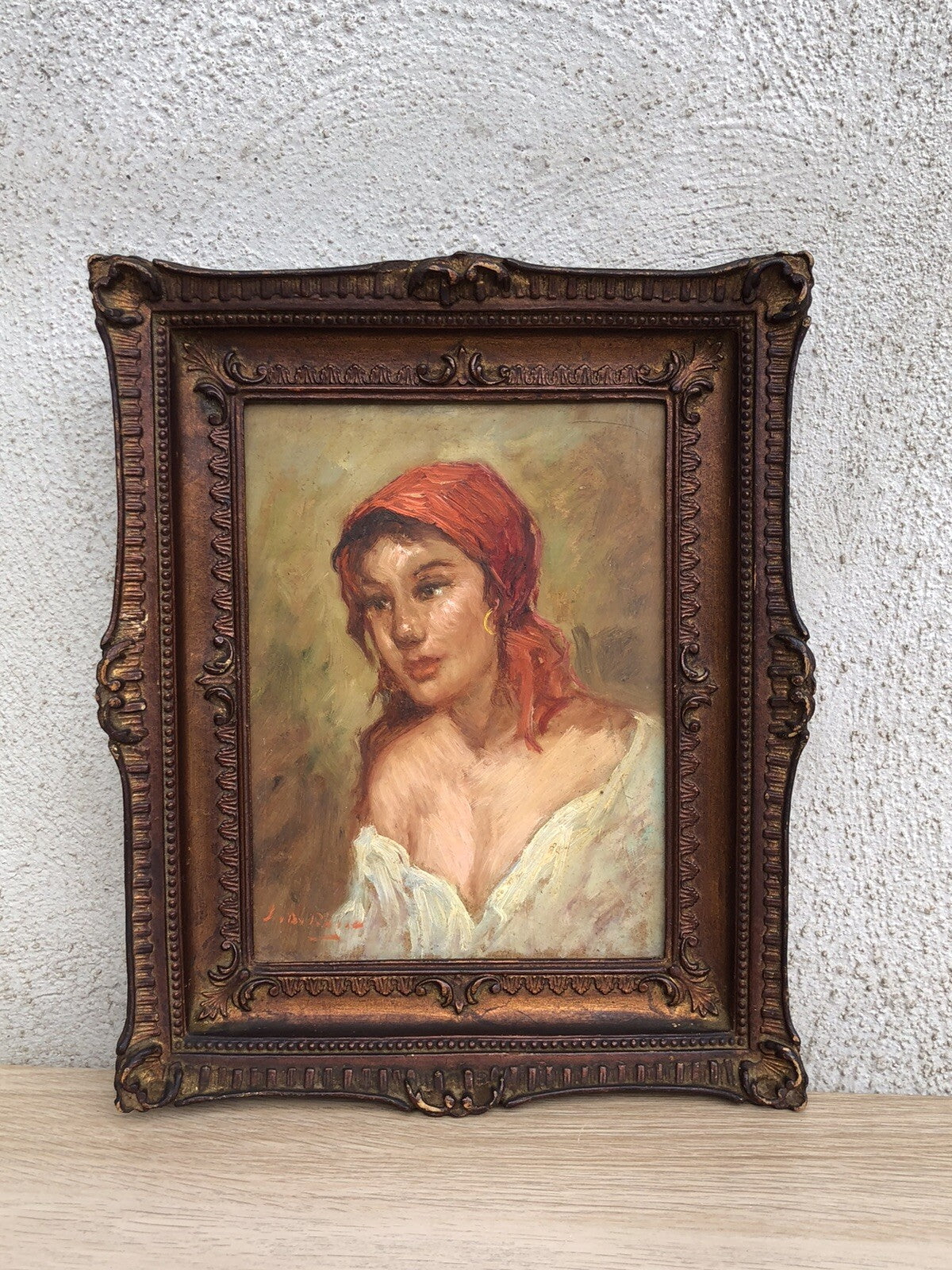 Quadro vintage -Figura Donna- dipinto a olio