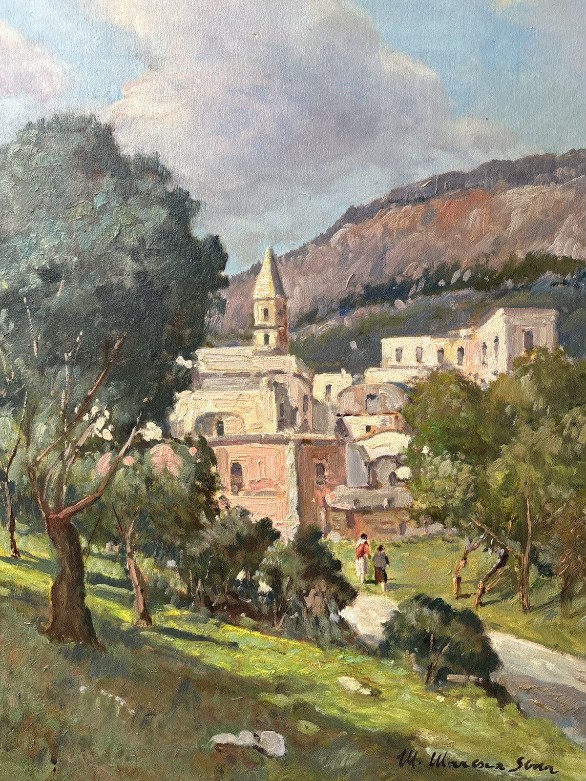 Quadro -Paesaggio- Mario Maresca Serra dipinto a olio