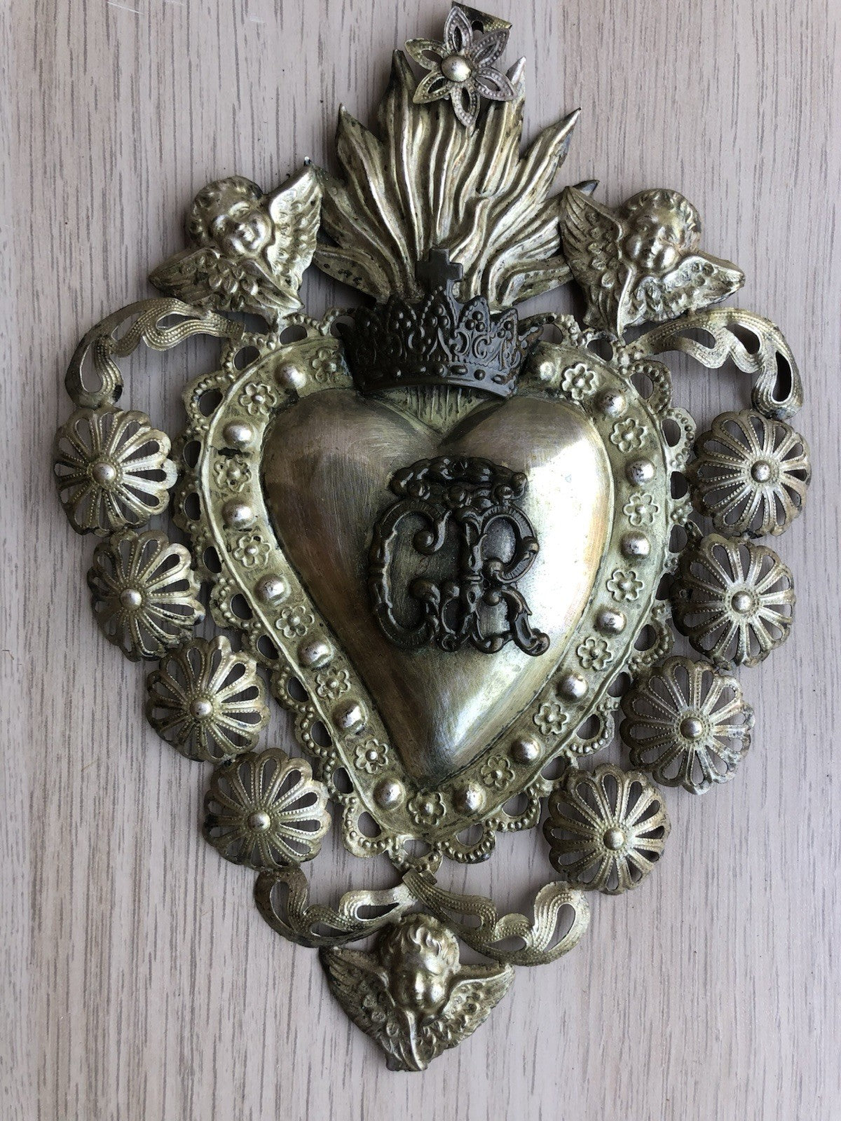 Ex Voto Cuore Sacro PGR In Metallo