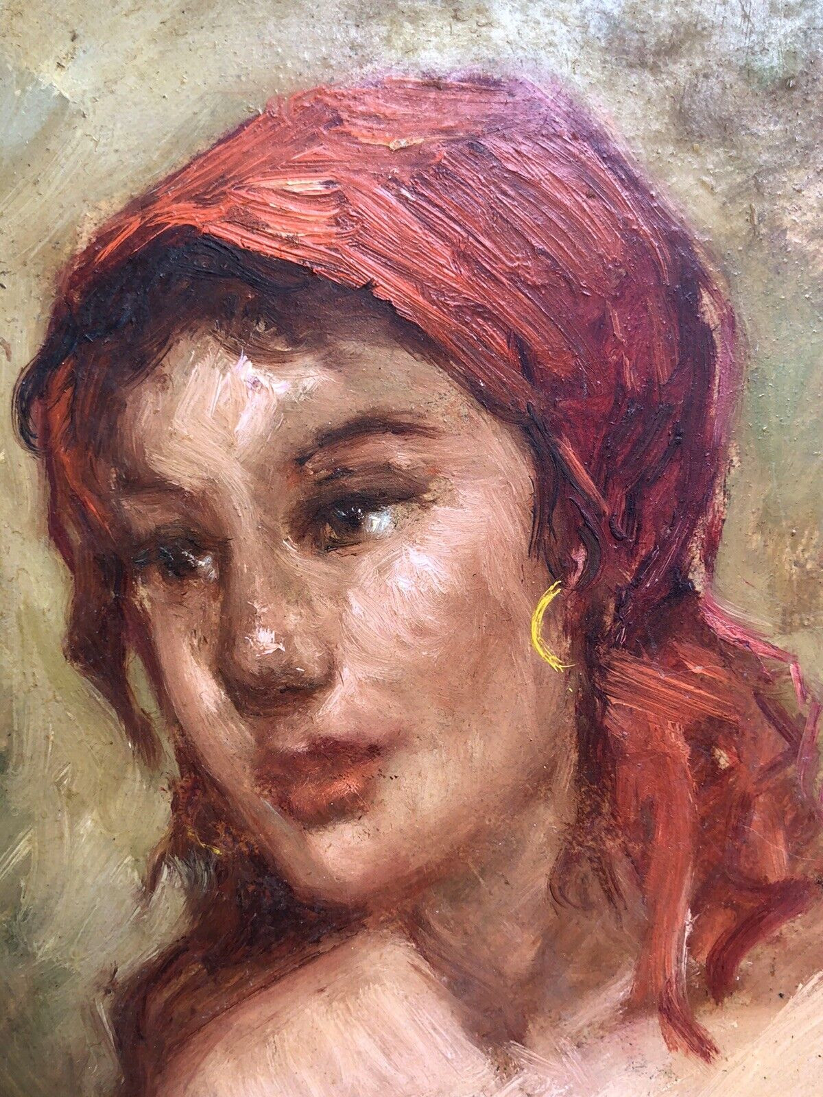 Quadro vintage -Figura Donna- dipinto a olio