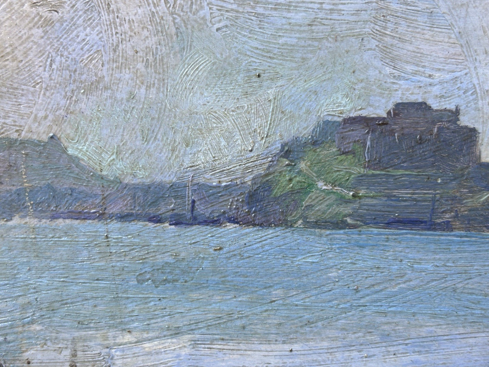 Quadro miniatura -Marina- Giovanni Brancaccio dipinto a olio