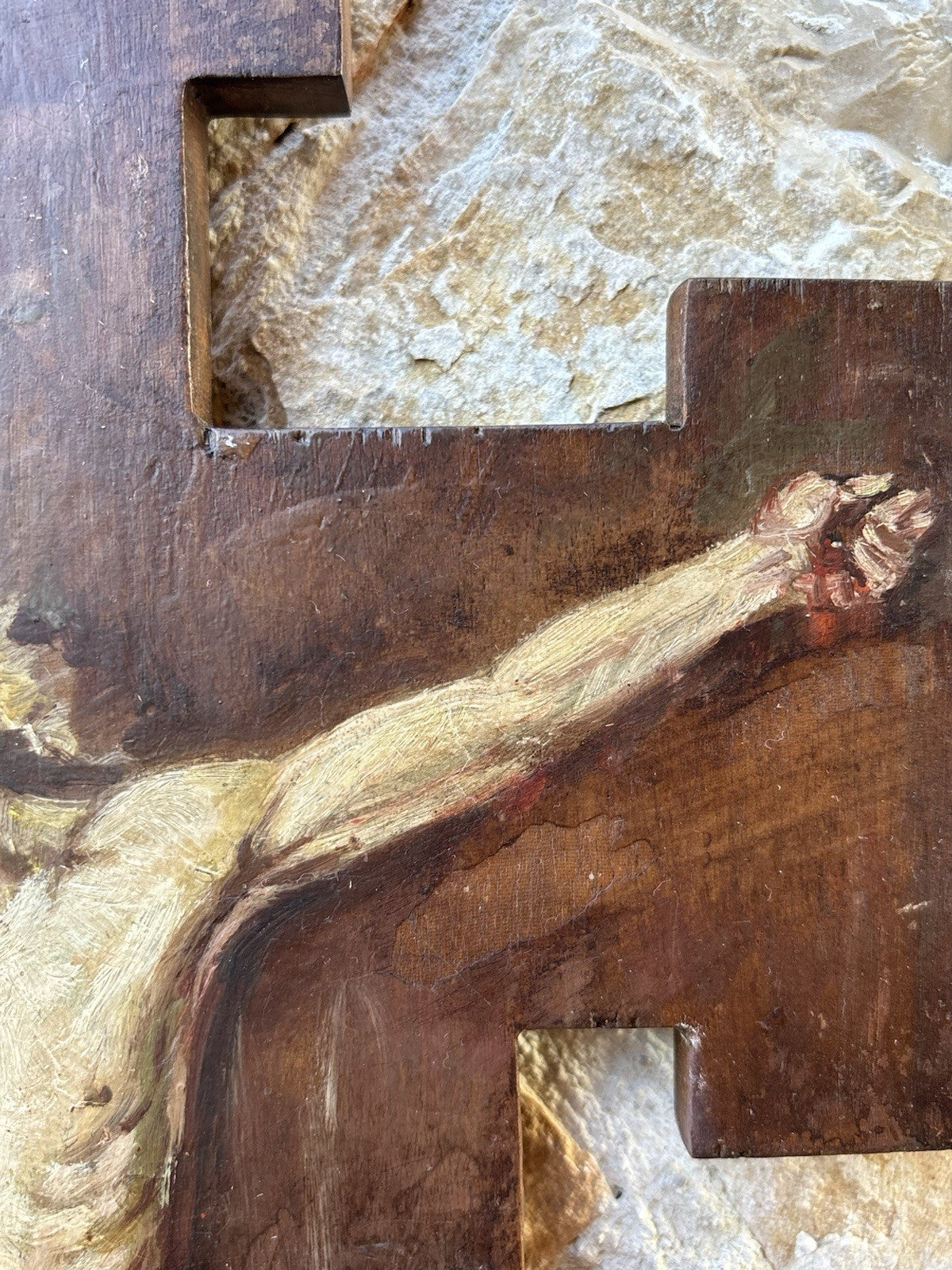 Quadro Vintage, Dipinto A Olio Su Legno