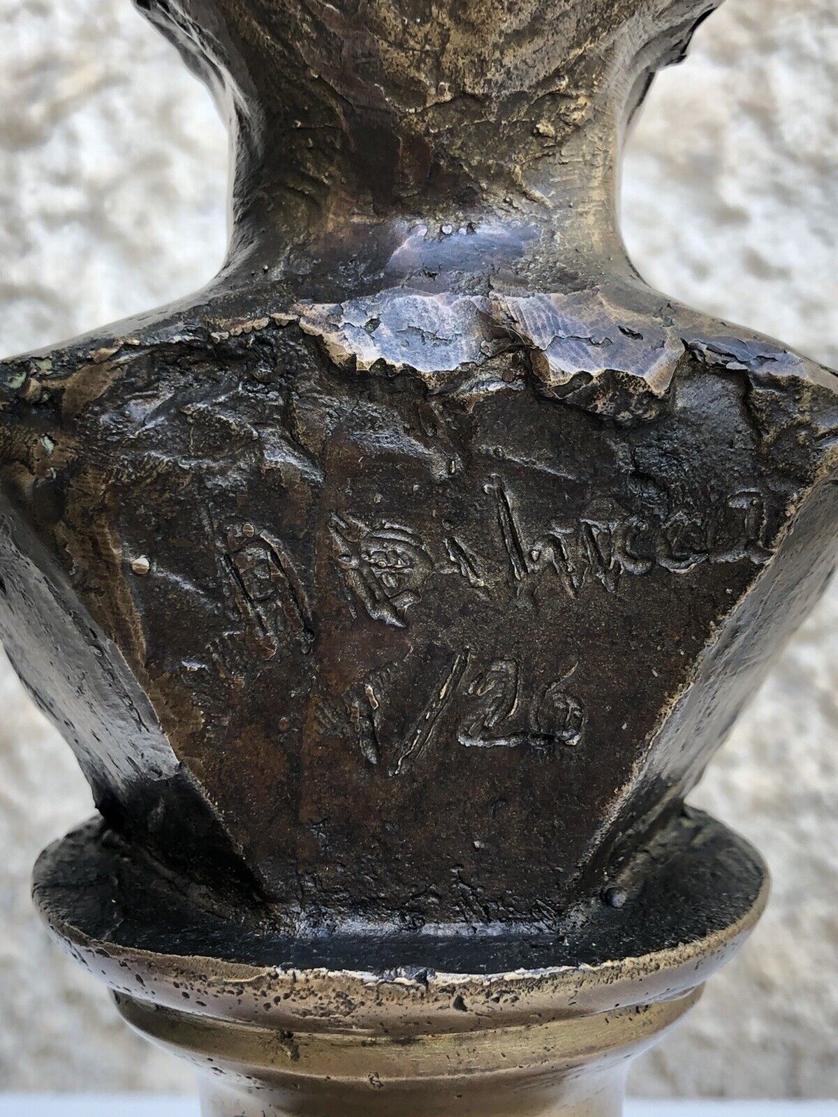 Scultura vintage in bronzo -A. Di Lucca 1/26