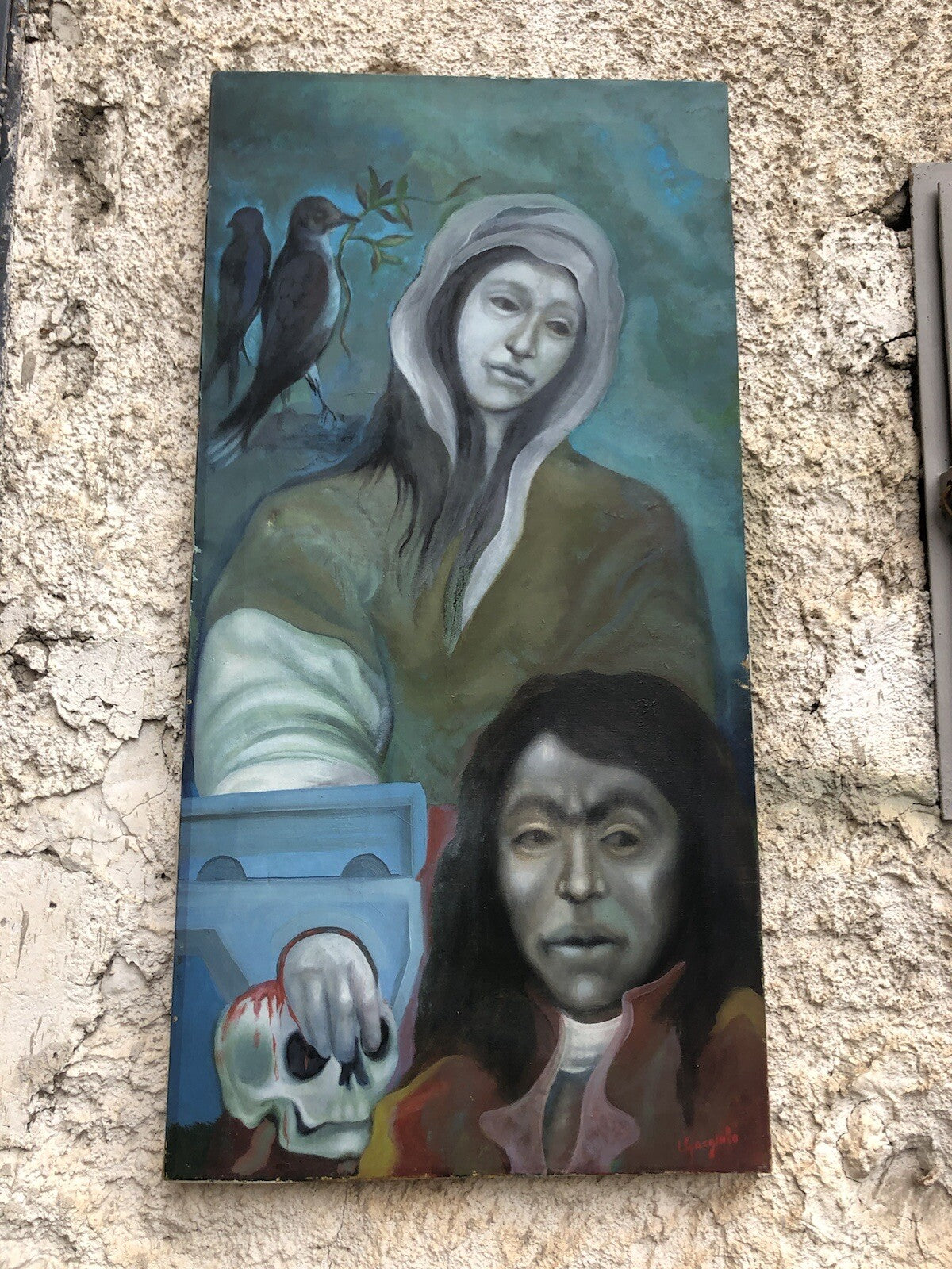Quadro  -Figure- dipinto a olio su tela