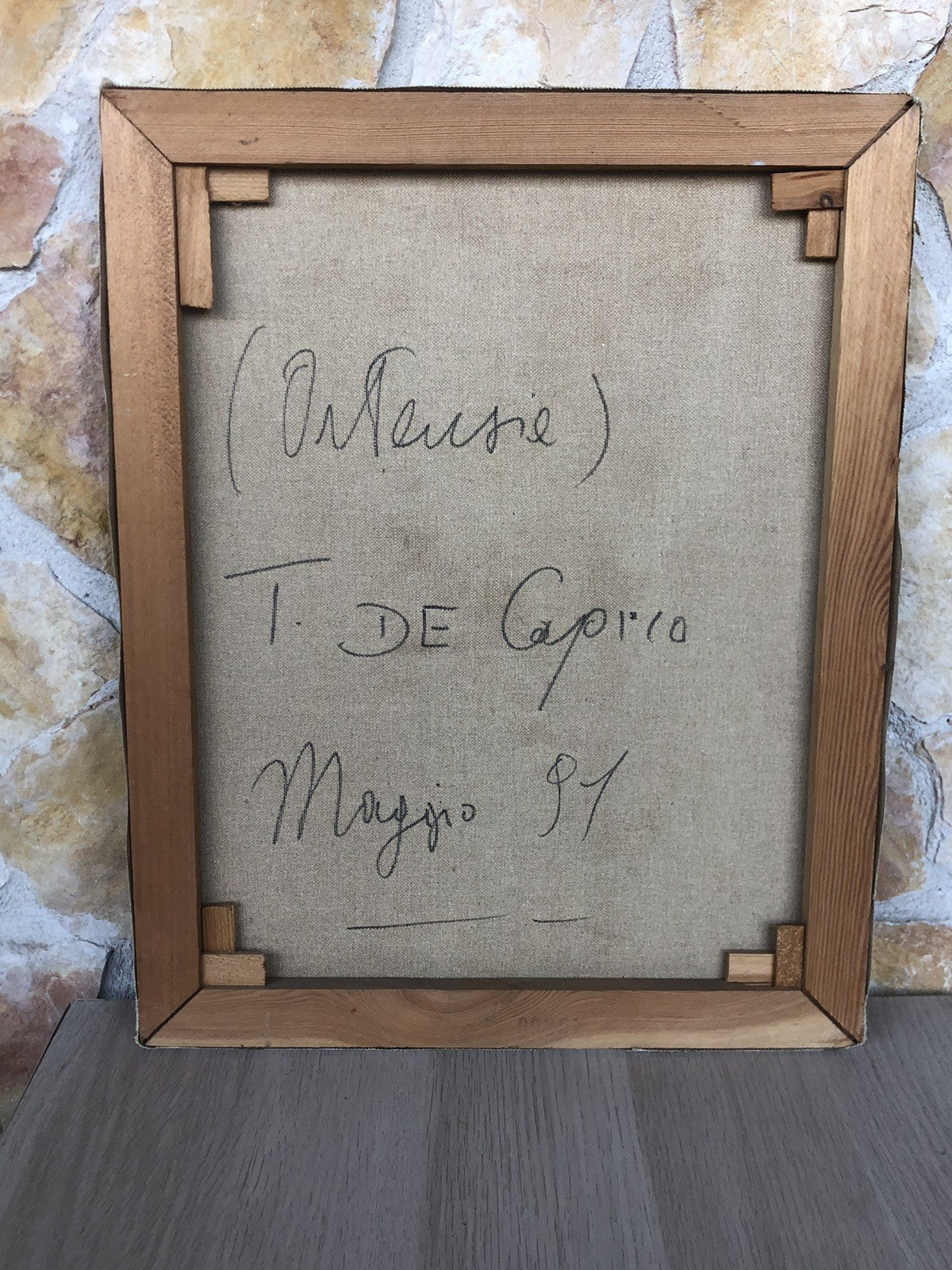 Quadro -Ortensie- dipinto a olio su tela
