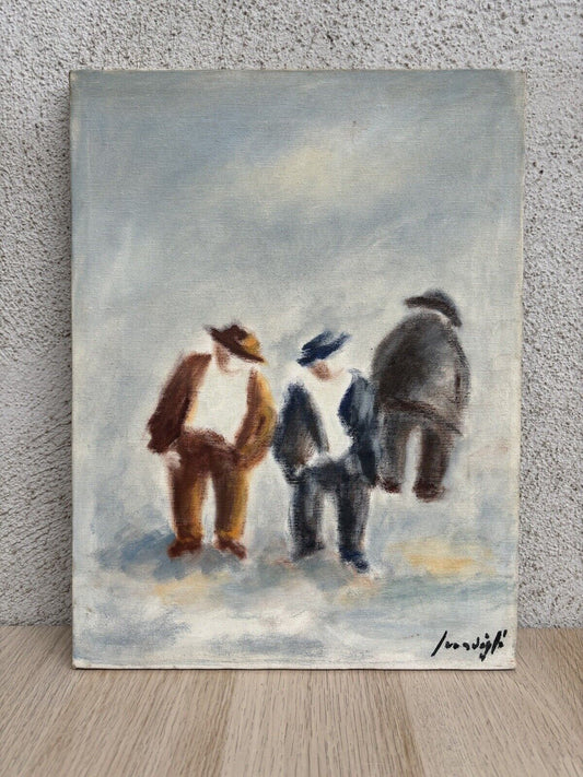 Quadro vintage -Omini- dipinto a olio su tela