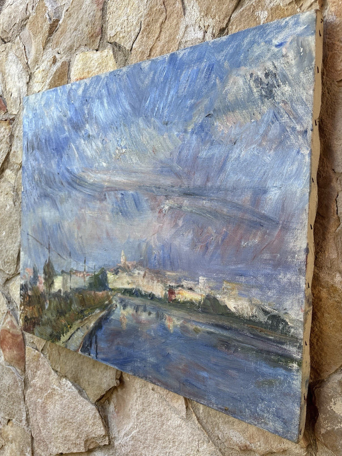 Quadro -Paesaggio- Amerigo Tamburrini dipinto a olio su tela