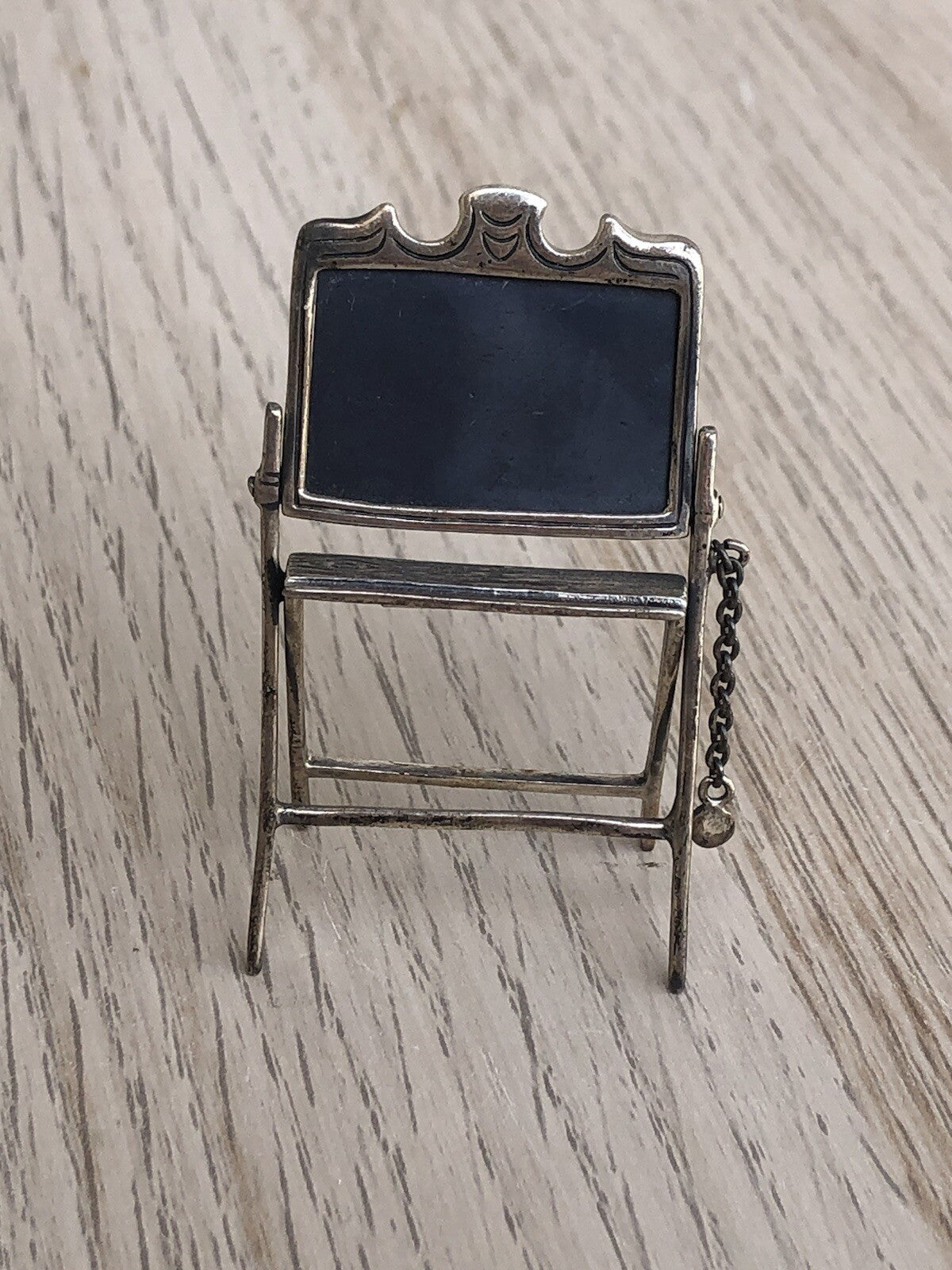 Microfusione Lavagna Scolastica In Argento 925 Vintage In Miniatura, Medusa Oro