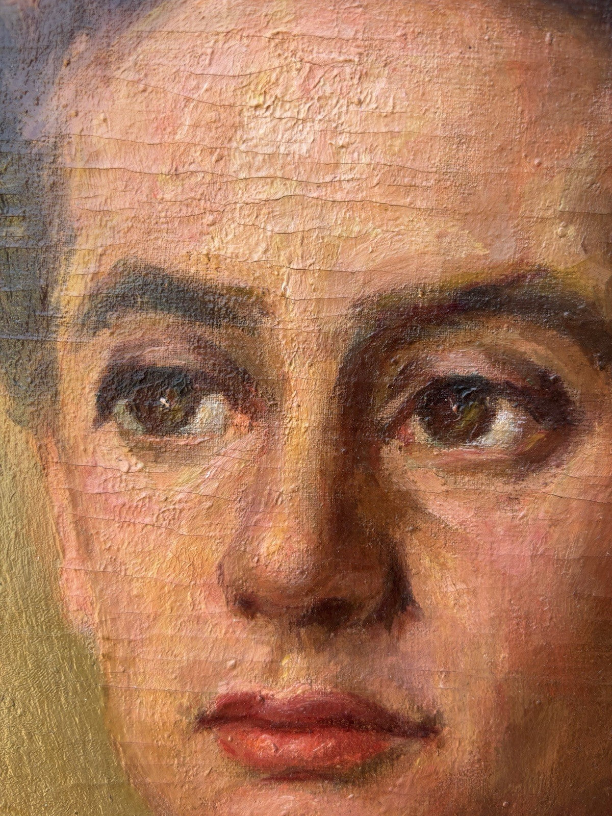 Quadro antico -Figura Di Donna- dipinto a olio su tela