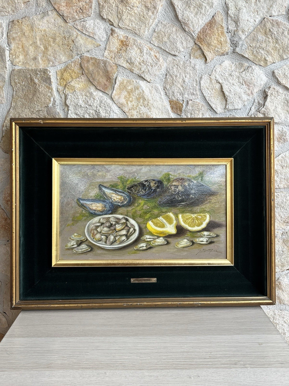 Quadro -Natura Morta- Gennaro Bottiglieri dipinto a olio