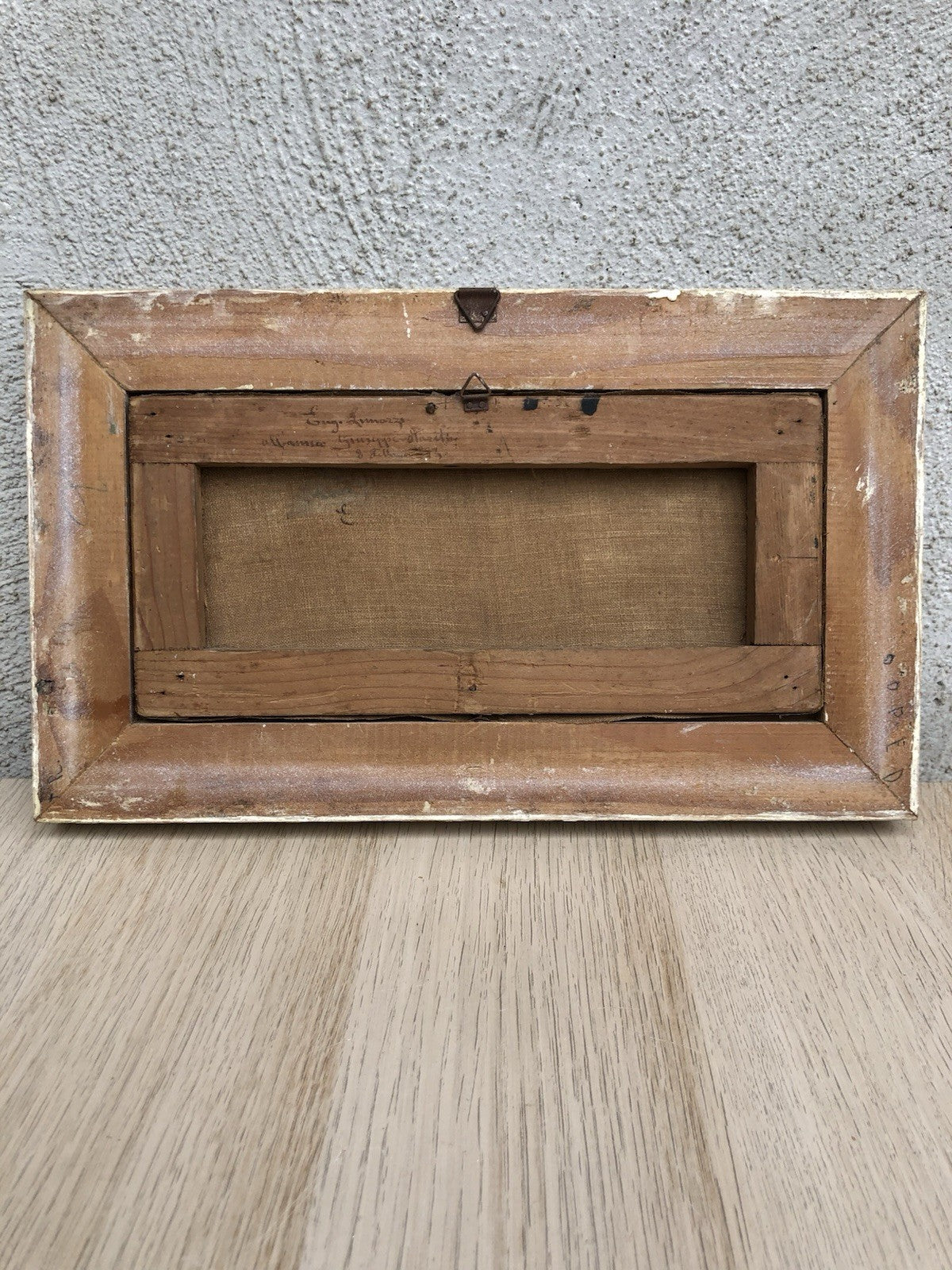 Quadro antico -Lungomare- dipinto a olio su tela