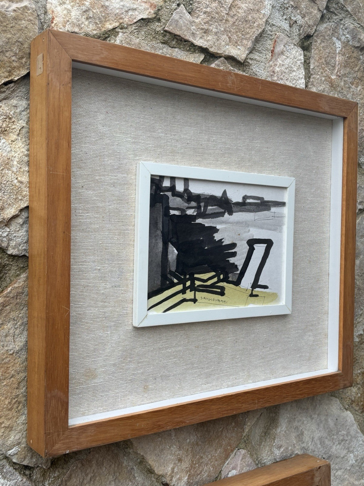 Coppia di quadri -Marine- Mario Sangiovanni tecnica mista su carta