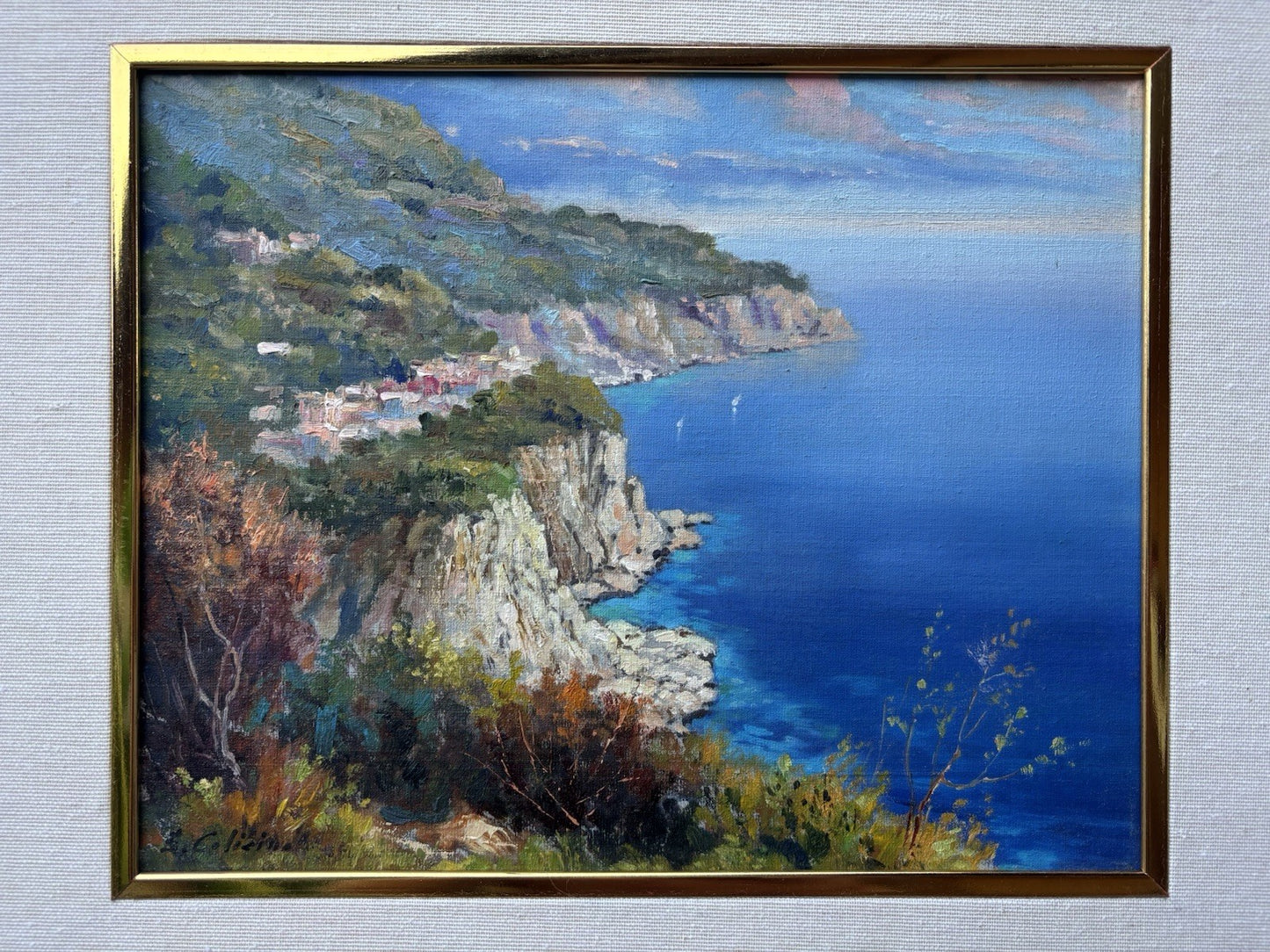 Quadro -Coste Nostrane- dipinto a olio su tela
