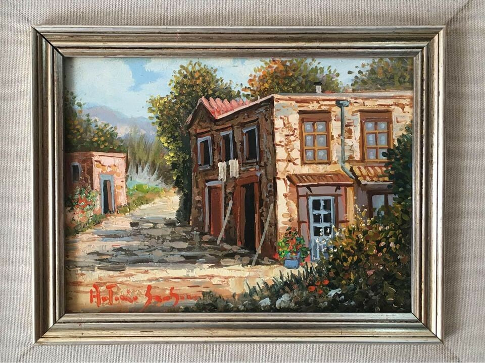 Quadro vintage dipinto a olio