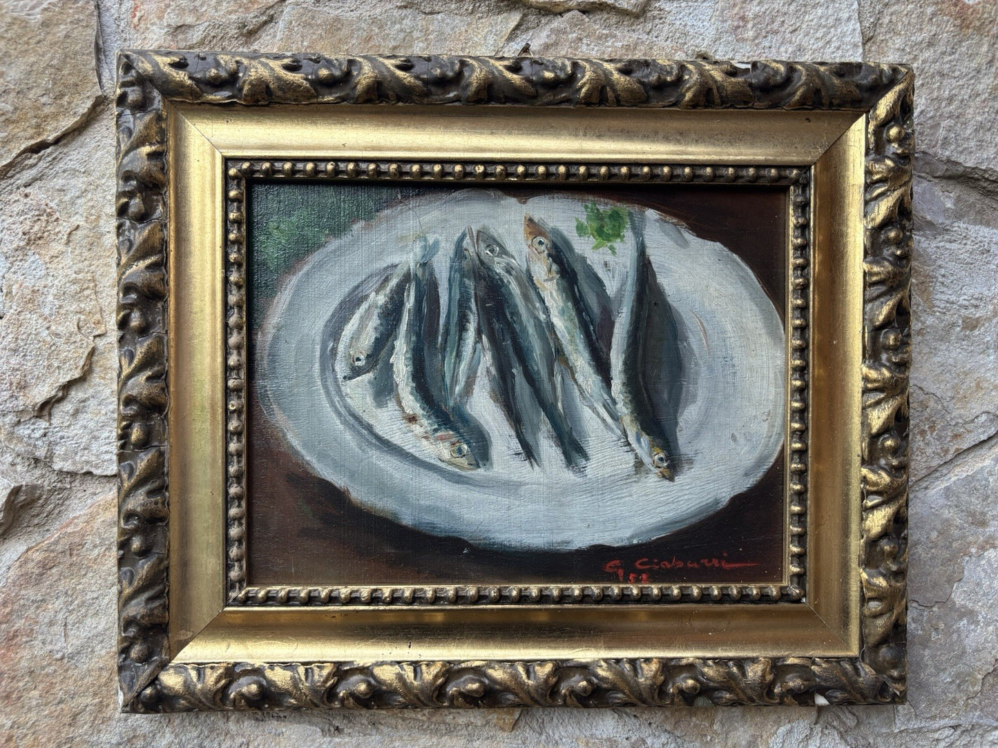 Quadro -Natura Morta- dipinto a olio su tavoletta