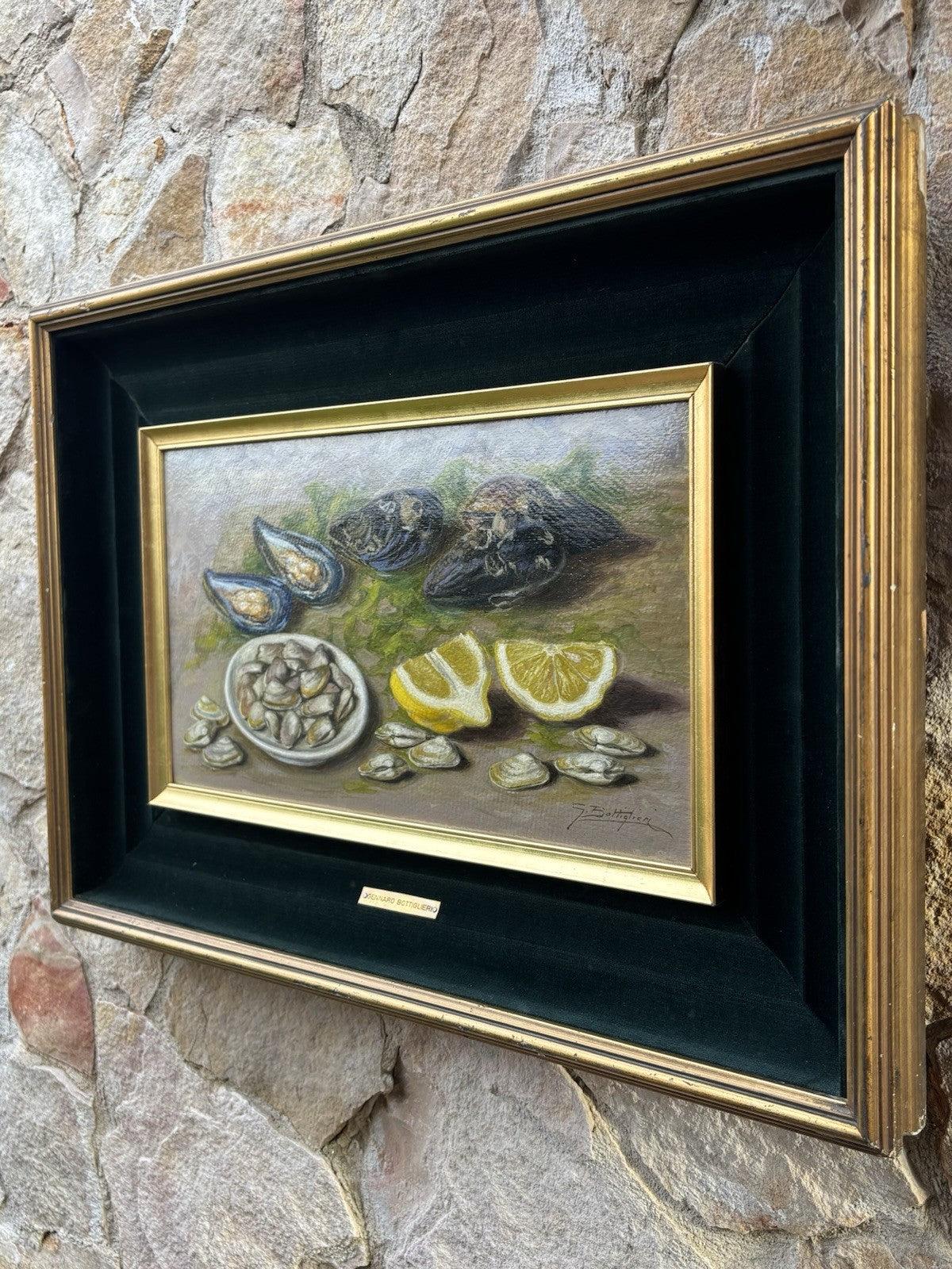 Quadro -Natura Morta- Gennaro Bottiglieri dipinto a olio