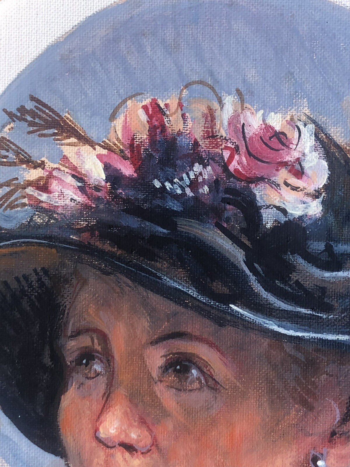 Quadro -Figura Di Donna- dipinto a olio
