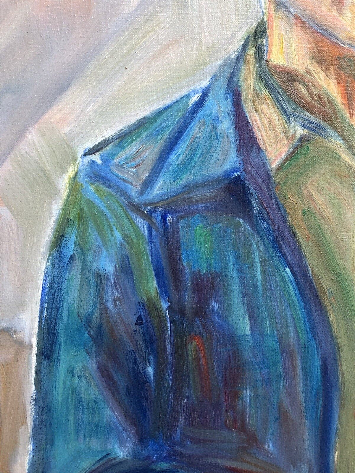Quadro vintage -Il Pittore- dipinto a olio su tela