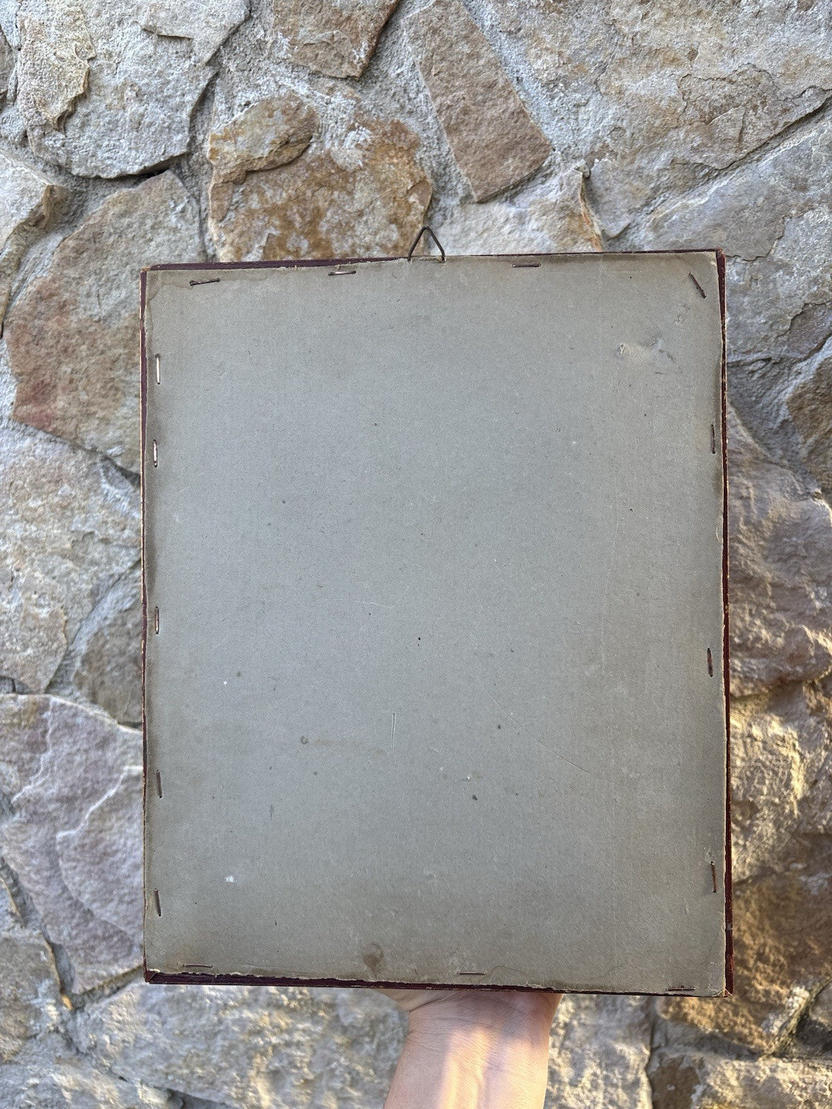 Quadro Vintage Con Fiori Dipinto A Olio