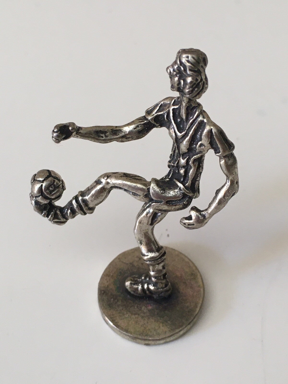 Miniatura Calciatore in argento 925 vintage Microfusione