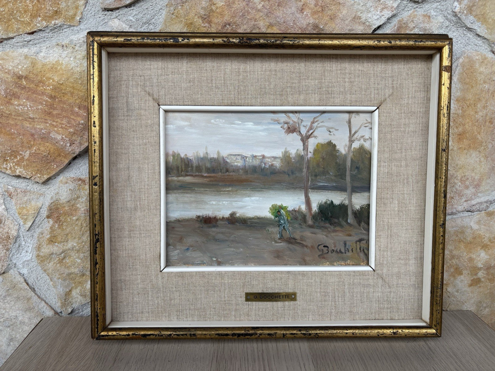 Quadro -Paesaggio- Gaetano Bocchetti dipinto a olio