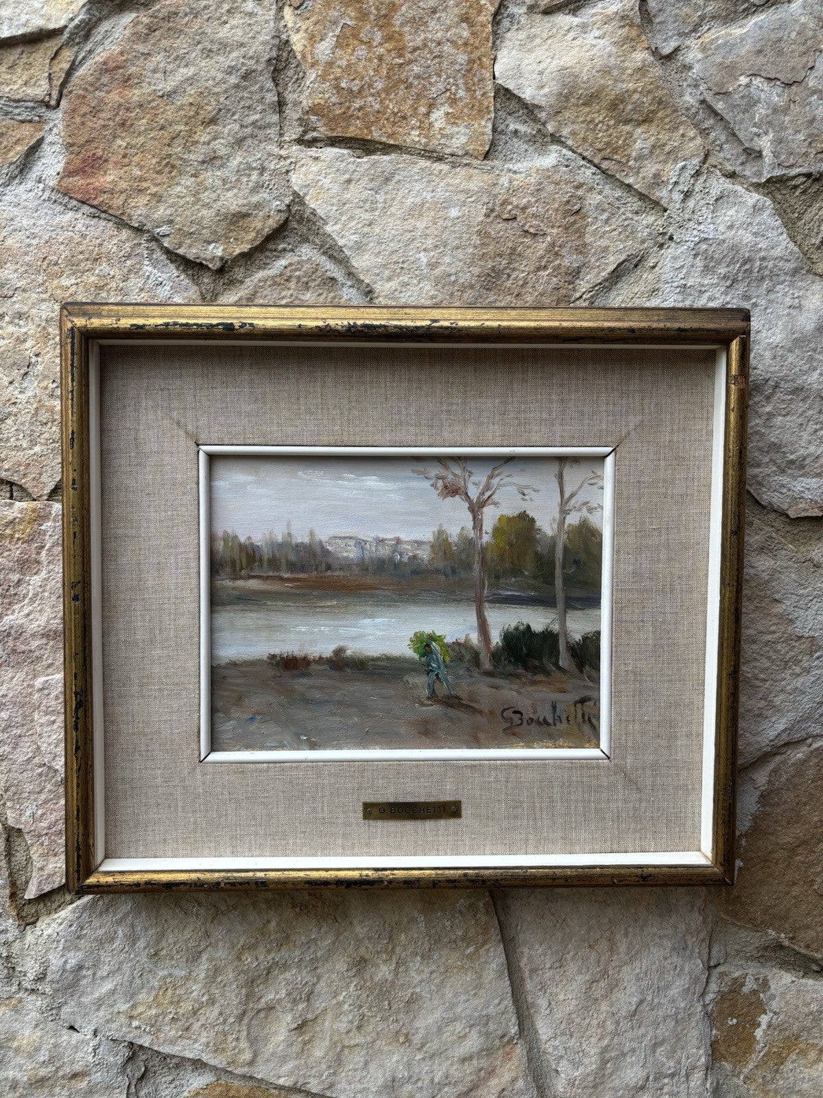 Quadro -Paesaggio- Gaetano Bocchetti dipinto a olio