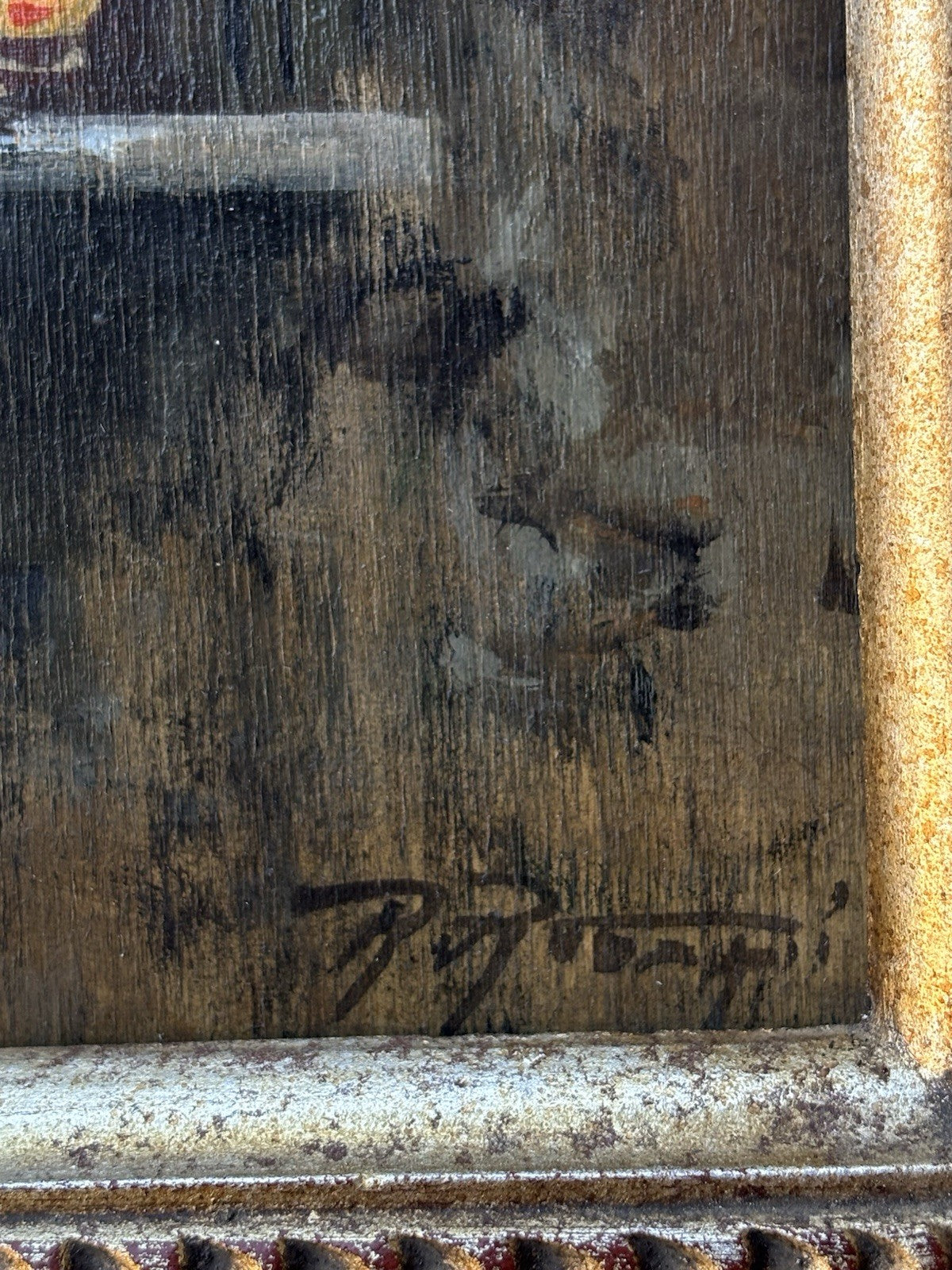 Quadro -O’Santo- Raimondo Roberti- dipinto a olio su tavola