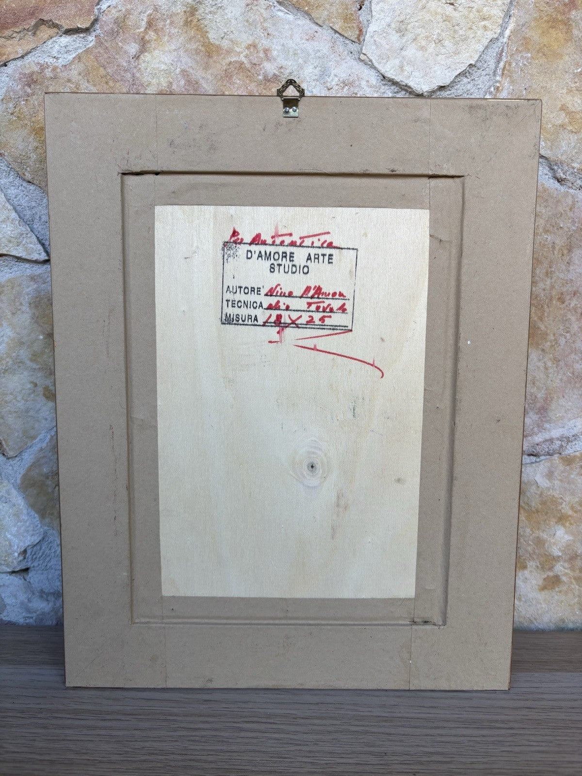 Quadro -Vicolo Di Napoli- Nino D’Amore- dipinto a olio