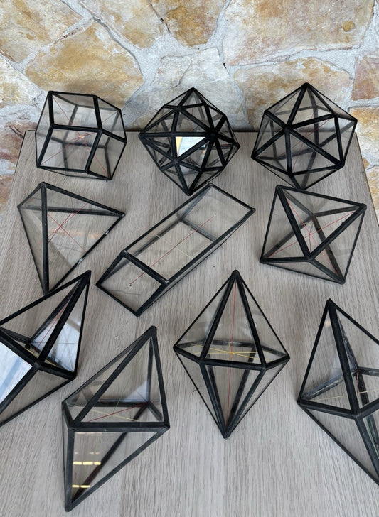 Modelli Di Forme Cristallografiche Vintage In Vetro (10)