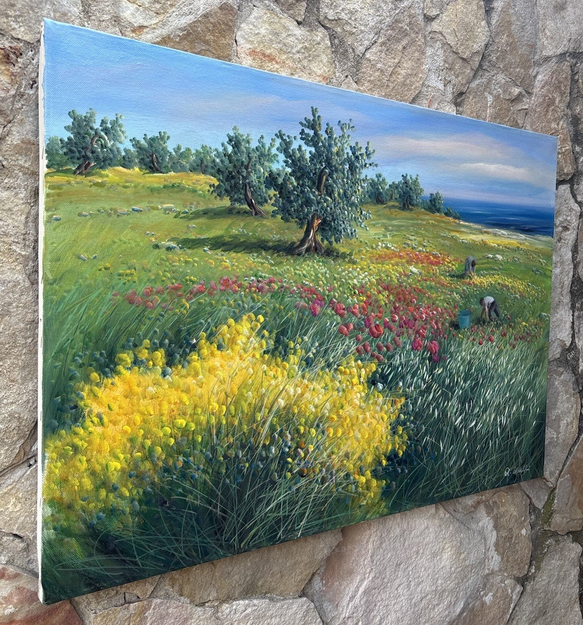 Quadro -Paesaggio- Antonio Anelli- dipinto a olio su tela