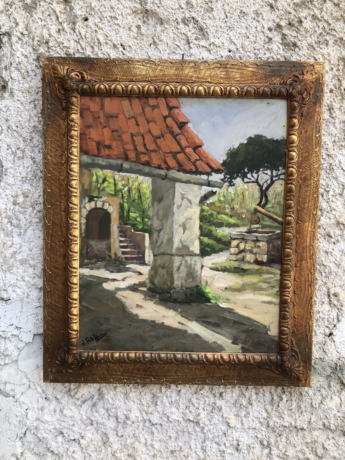 Quadro Vintage - Paesaggio- dipinto a olio