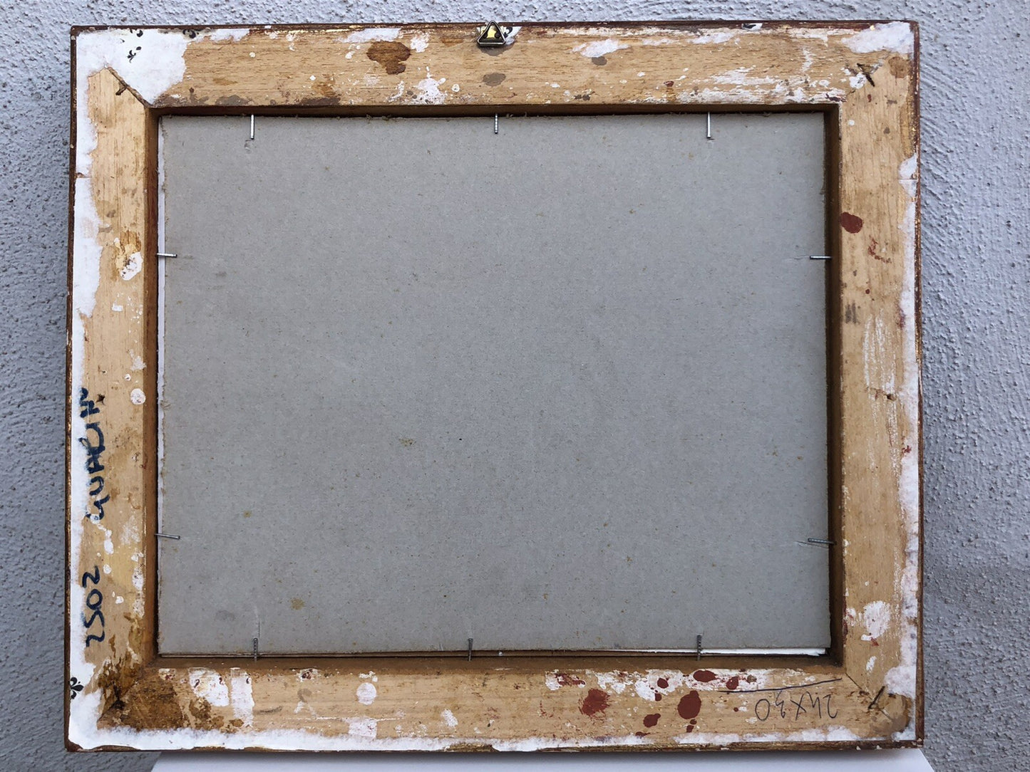 QUADRO VINTAGE-PAESAGGIO CON BARCHE-DIPINTO AD ACQUERELLO SU CARTA