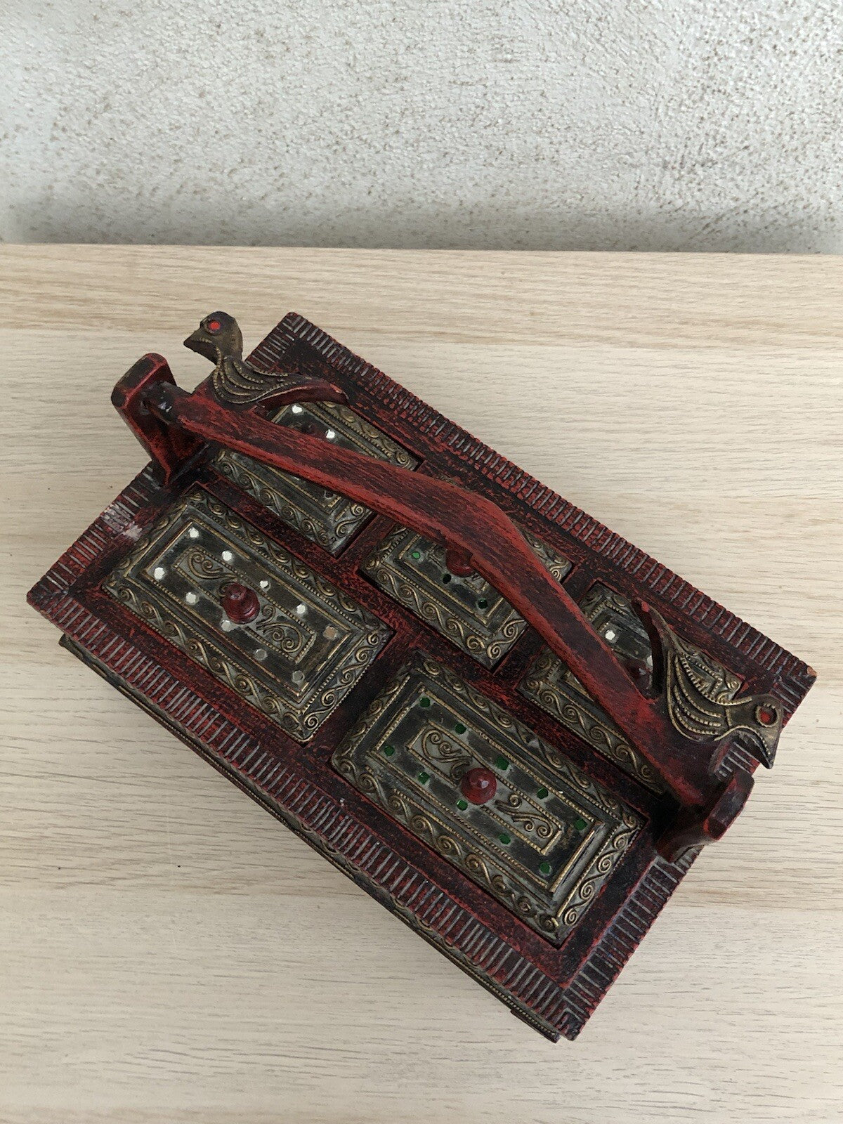 Scatola Portagioie Indiana In Legno