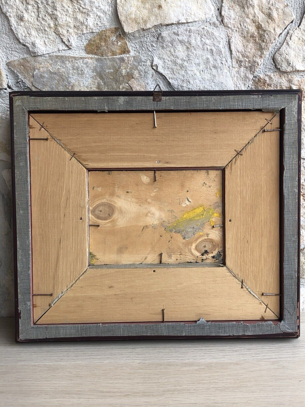 Quadro -Barche A Riposo- dipinto a olio su tavoletta