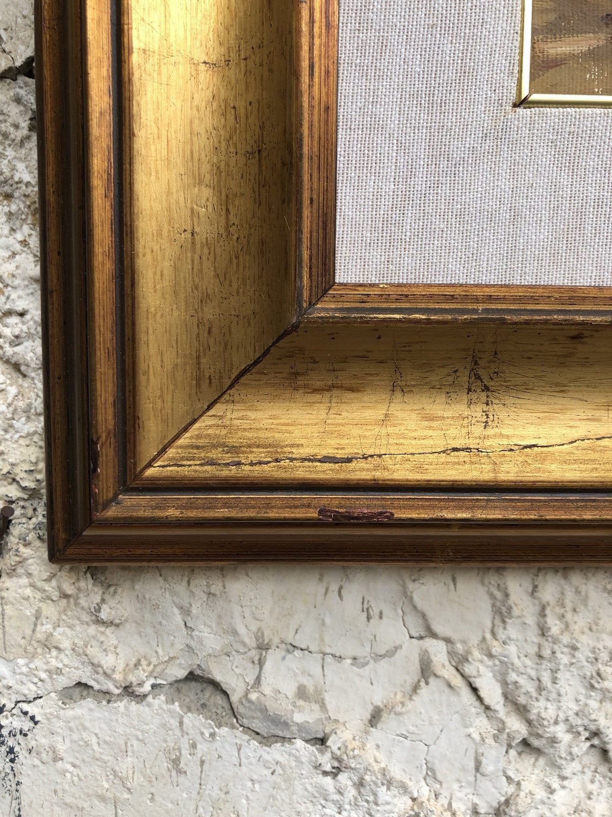 Quadro -Marina Con Barche- dipinto a olio su tela