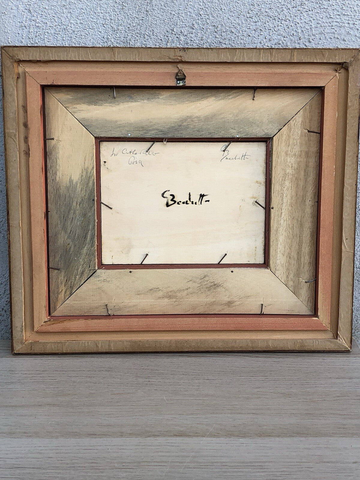 Quadro vintage -Parco Della Cittadella, Pisa- dipinto a olio su tavoletta