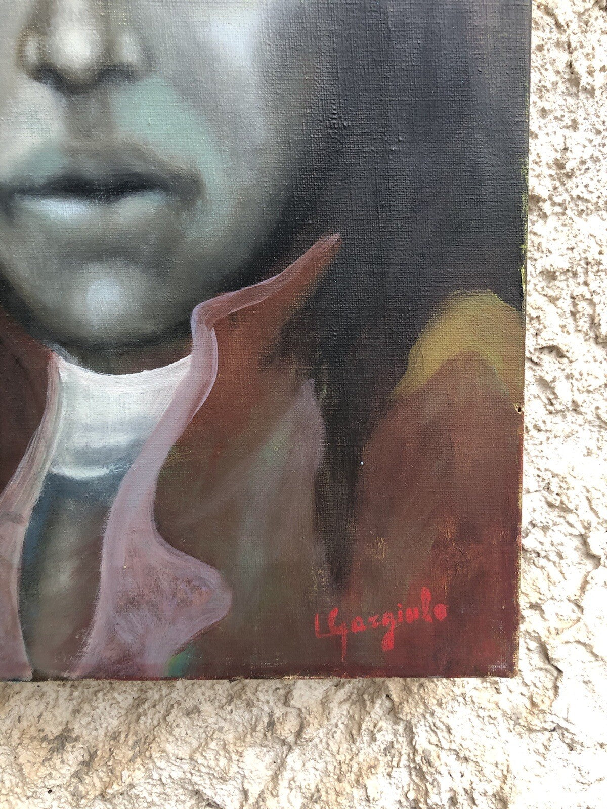 Quadro  -Figure- dipinto a olio su tela