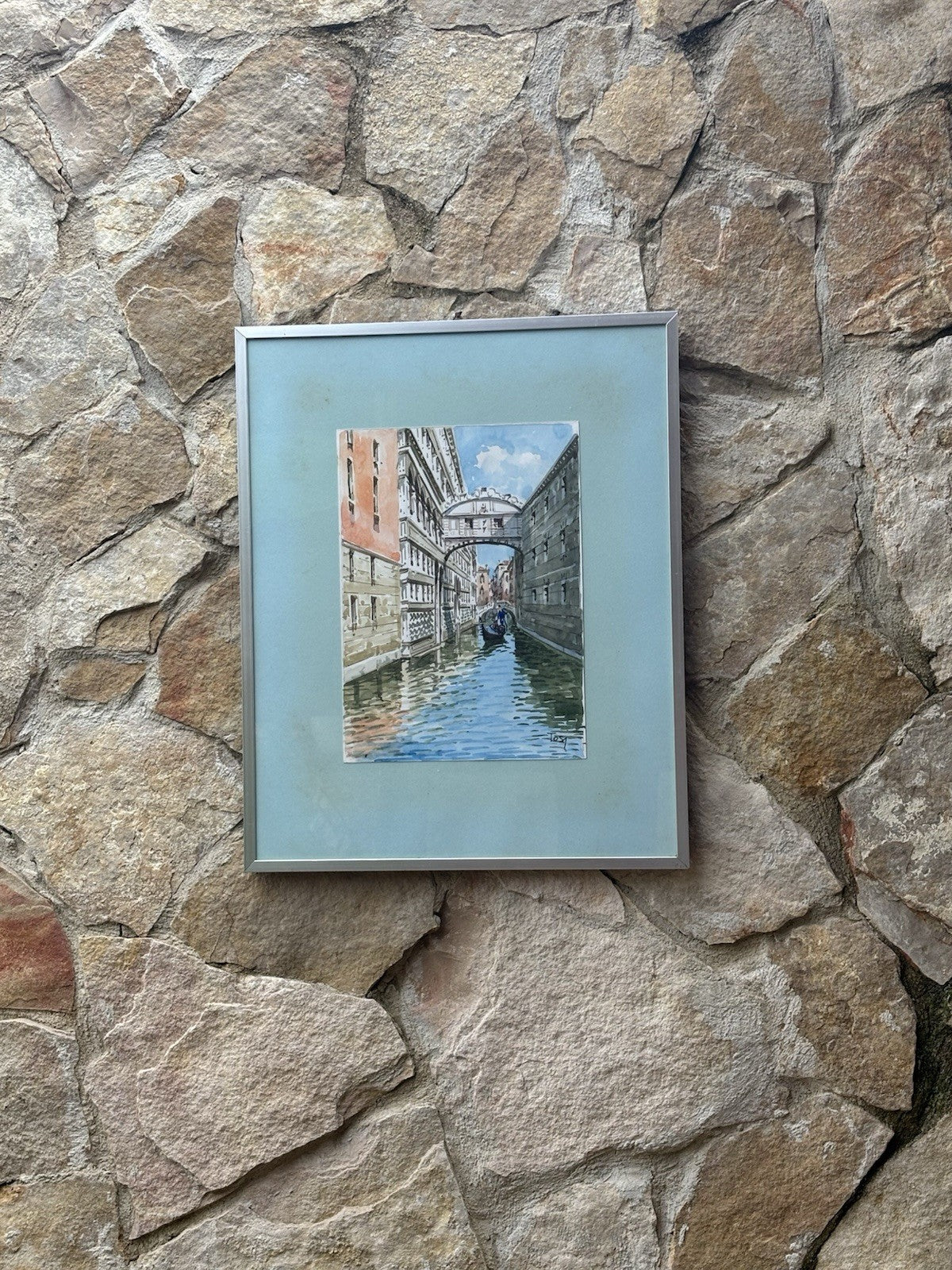Quadro -Marina Di Venezia- Tosi ?? acquerello su carta