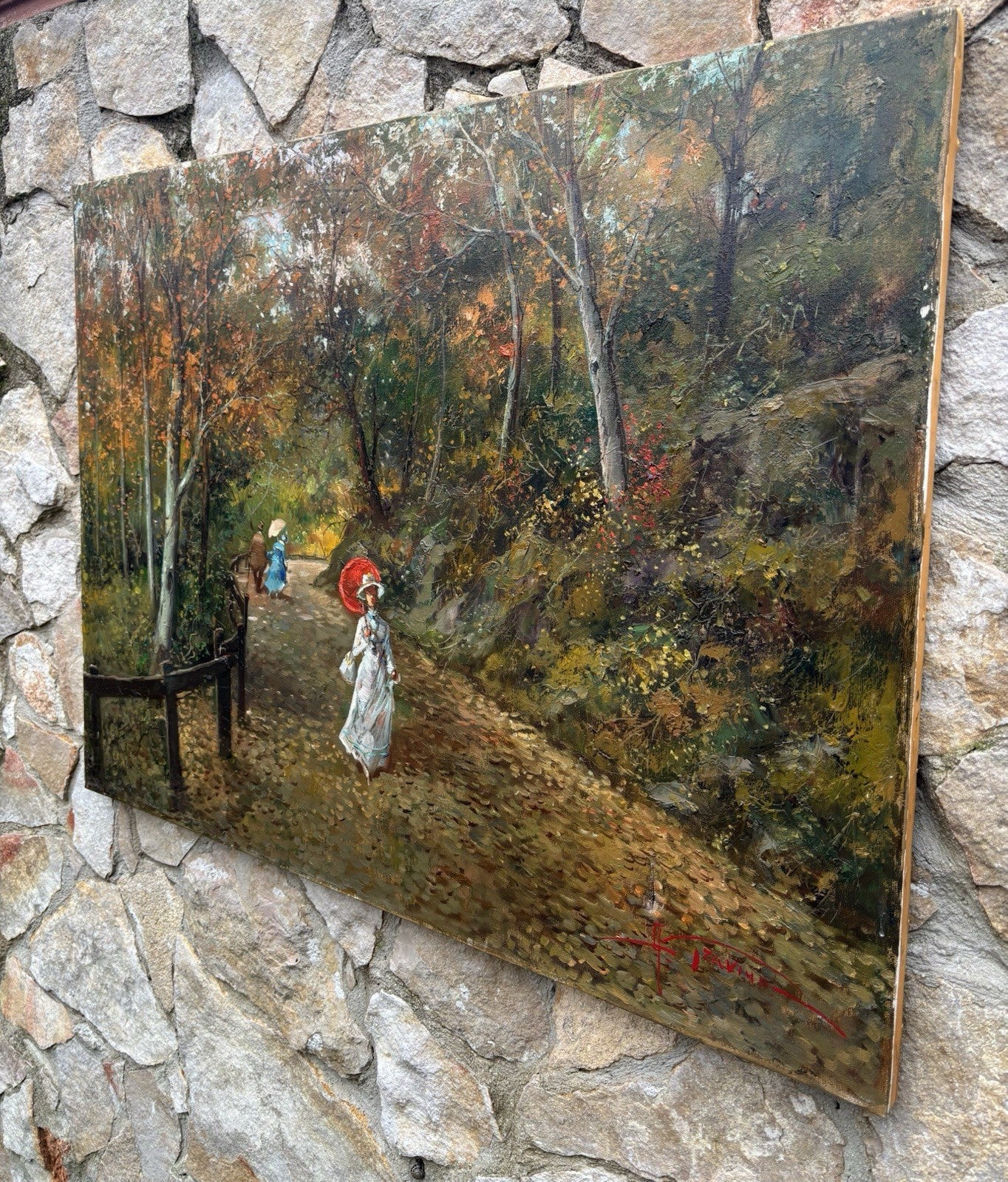 Quadro -Motivo Autunnale- Antonio Gravina-dipinto a olio su tela