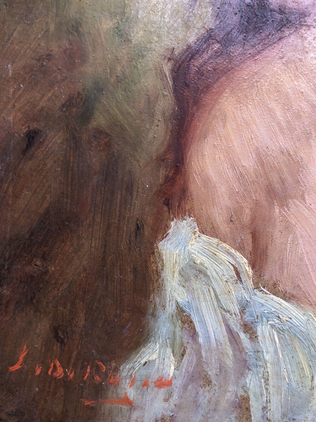 Quadro vintage -Figura Donna- dipinto a olio