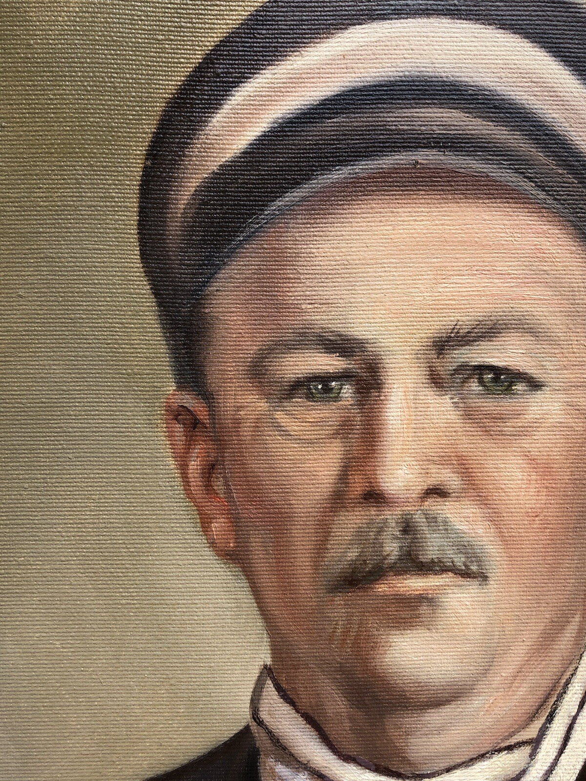 Quadro vintage -Ritratto Di Uomo- dipinto a olio su tela
